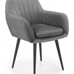 Трапезен стол КH429, сив - Scaune de dining