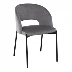 Трапезен стол КH455, сив - Scaune de dining