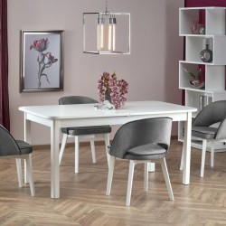 Разтегателна Трапезна маса BM-Florian 1, MDF, бял - Mese de dining