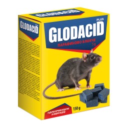 Отрова Glodacid Plus, парафиново блокче за мишки и плъхове, 150 гр. - Unelte și accesorii de grădină