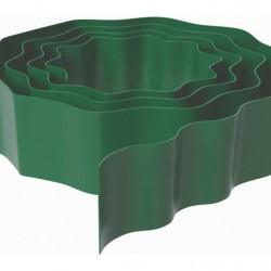 Декоративен градински вълнист бордюр зелен 9m x 15cm ROFZ15 RAMP - RAMP