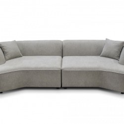 Канапе Мебели Богдан Mod , Royal Oak , 140 (280)/112/74, Две части, сив - Canapele