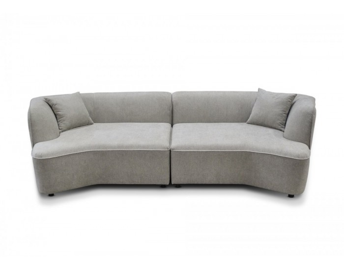 Канапе Мебели Богдан Mod , Royal Oak , 140 (280)/112/74, Две части, сив