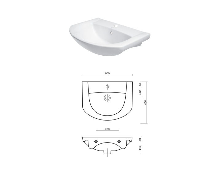 Долен шкаф за баня Emona, PVC