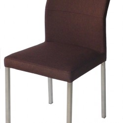 Кухненски стол BM-752 кафяв текстил - Scaune de dining