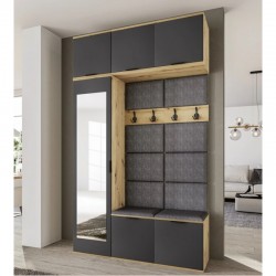 Портманто Mod 4084, Дъб артисан/Графит - Bogdan Furniture I