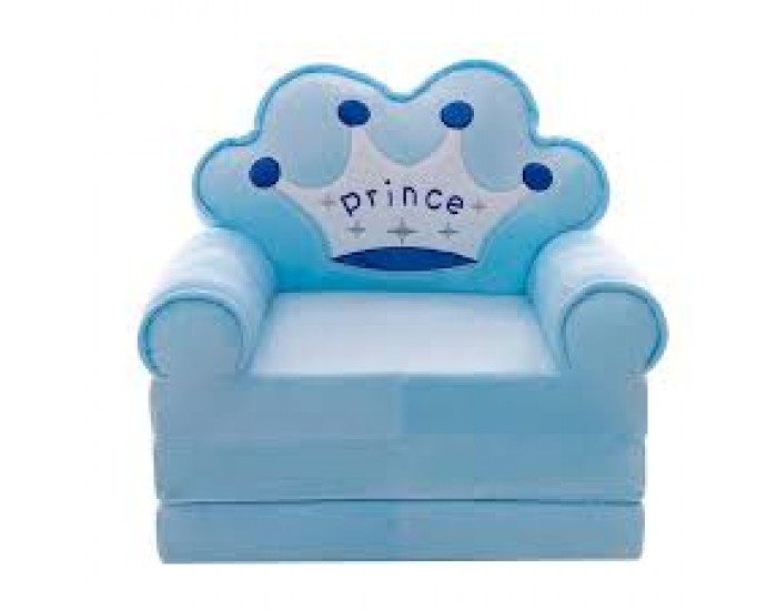 Детски разтегателен фотьойл фотьойл Smart Blue Prince, троен