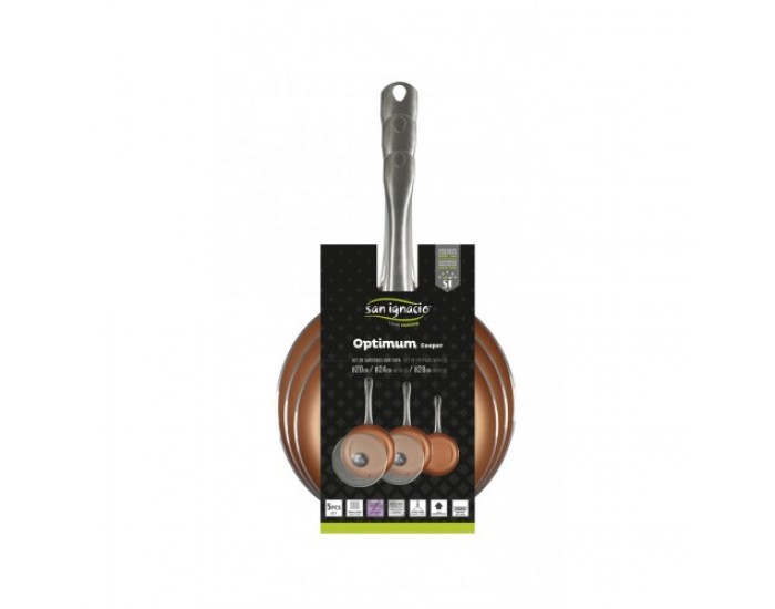 Комплект 3 тигана San Ignacio Optimum Copper