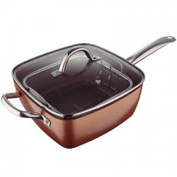 Квадратен тиган 24х24 см San Ignacio Optimum Copper - Ustensile de bucătărie