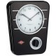 Стенен часовник с таймер черен Wesco Classic Line
