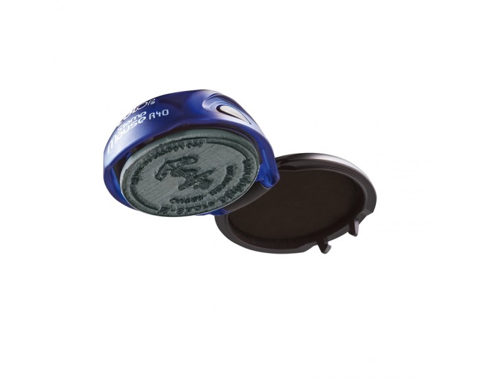 Colop Печат Stamp Mouse R 40, джобен, кръгъл, 40 mm, цвят индиго