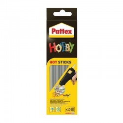 Henkel Силиконови пръчки за горещо лепене Pattex, диаметър 11.2 mm, 10 броя, 200 g - Adezivi