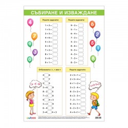 Cubos Ученическо табло ''Упражнение за смятане'', 50 x 70 cm - Accesorii de birou