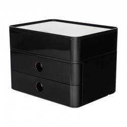HAN Бокс Allison Smart-Box Plus, с 2 чекмеджета и органайзер, черен - Accesorii de birou
