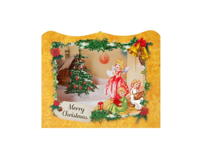 Gespaensterwald 3D Картичка Merry Christmas, ангели