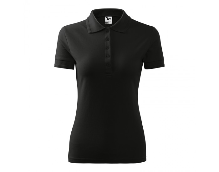 Malfini Дамска тениска Pique Polo 210, размер XXL, черна