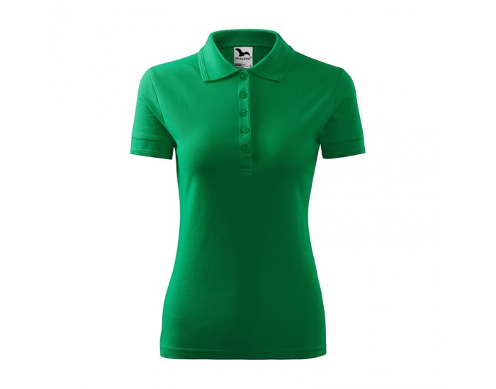 Malfini Дамска тениска Pique Polo 210, размер XL, зелена