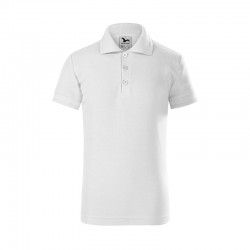 Malfini Детска тениска Pique Polo 222, размер 122 cm, възраст 6 години, бяла - Decorațiuni