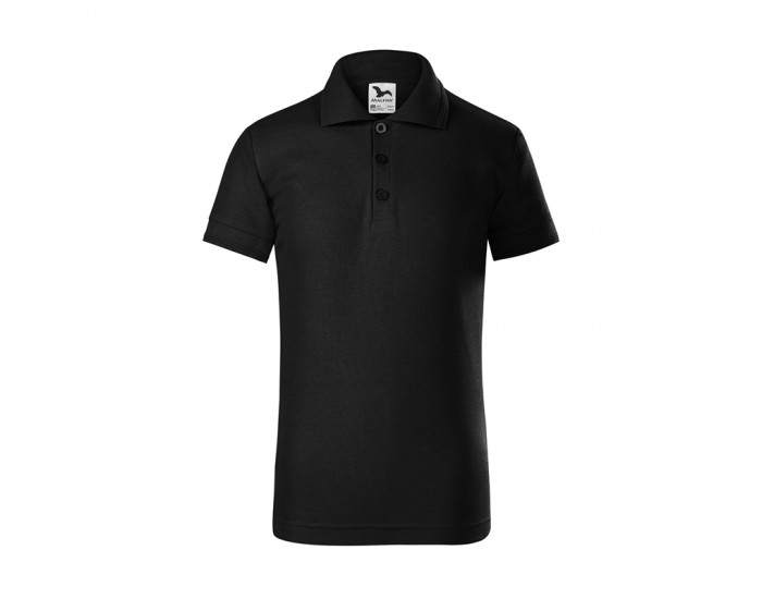 Malfini Детска тениска Pique Polo 222, размер 110 cm, възраст 4 години, черна