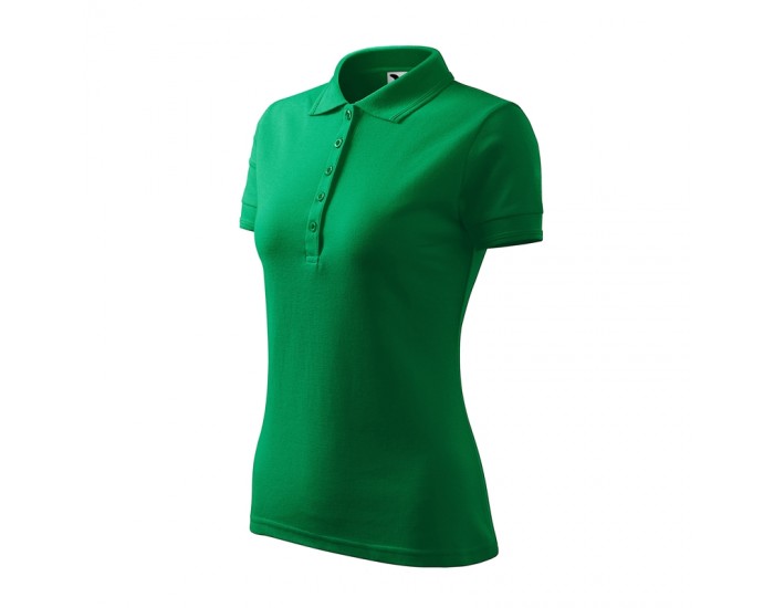 Malfini Дамска тениска Pique Polo 210, размер XL, зелена