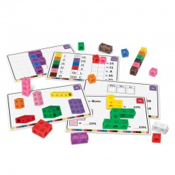 Learning Resources Кубчета Stem, математически, за сглобяване, 100 части - Accesorii de birou