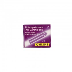 Online Патрон, виолетов, 6 броя - Instrumente de scris