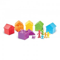 Learning Resources Комплект Семейство за сортиране по цветове, 42 части - Accesorii de birou