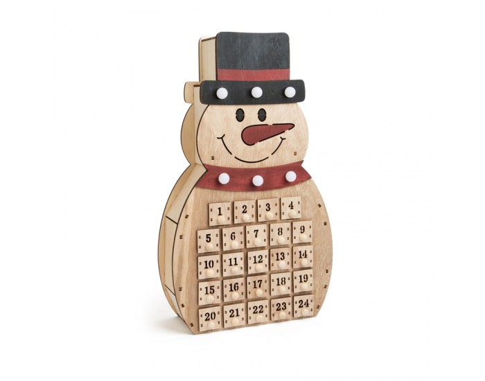 Small Foot Календар Снежен човек, дървен, 23 х 8 х 40 cm