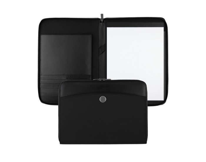Hugo Boss Папка с цип Contour, A4, черна