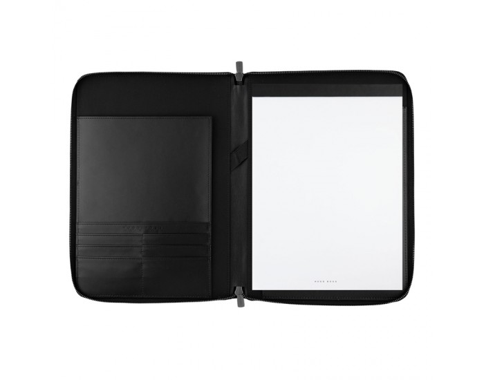 Hugo Boss Папка с цип Contour, A4, черна