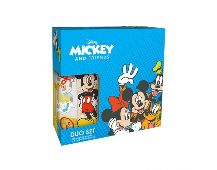 Disney Комплект Mickey & Friends, бутилка 500 ml и кутия за обяд