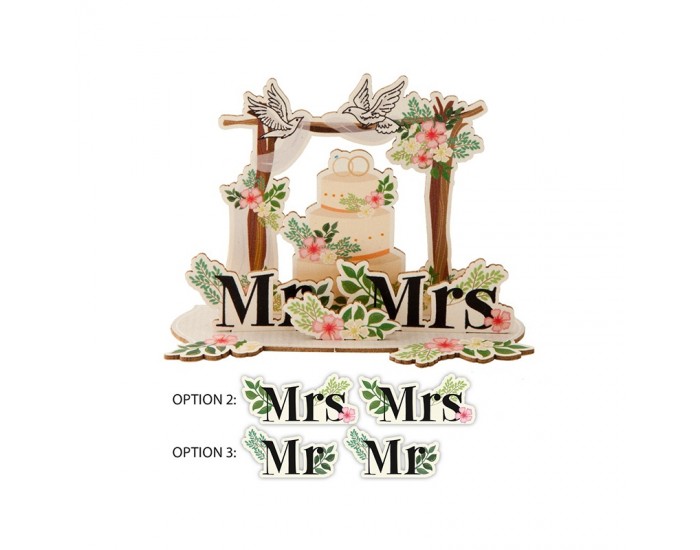 Gespaensterwald 3D картичка, Mr and Mrs, дървена