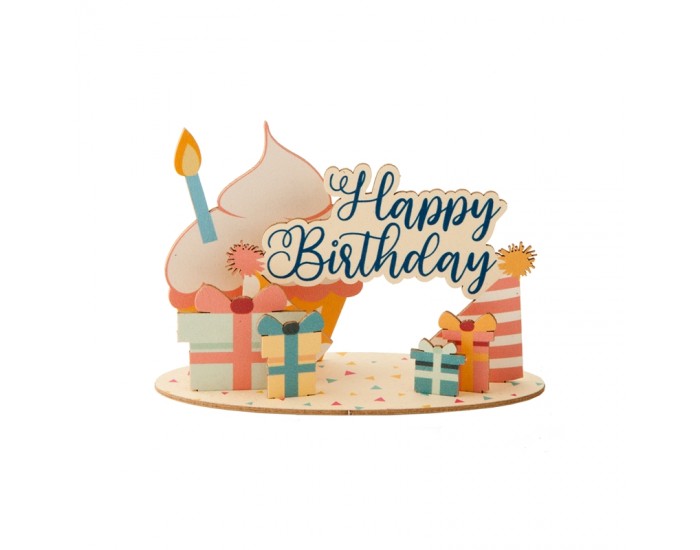 Gespaensterwald 3D картичка, Happy Birthday gifts, дървена