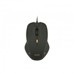 Yenkee Мишка 1010BK, оптична, USB, 2400 dpi, с кабел, черна - Tehnică de birou