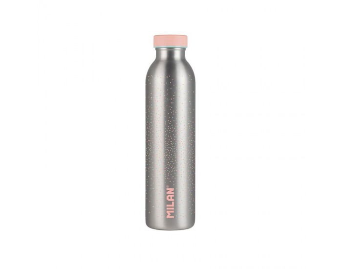 Milan Бутилка за вода Silver, изотермична, 591 ml, розова