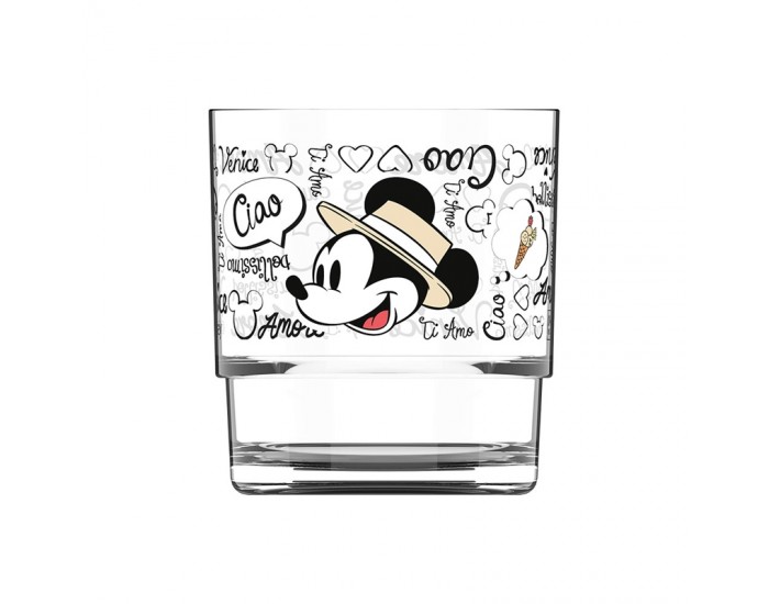Disney Бутилка за пътуване, в комплект с 2 стъклени чаши, червена