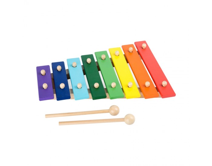 Small Foot Ксилофон, цветен, дървен, 30 х 22 х 4.5 cm
