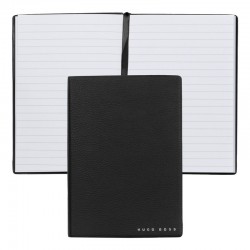Hugo Boss Тефтер Essential Storyline, на редове, A6, черен - Hugo Boss