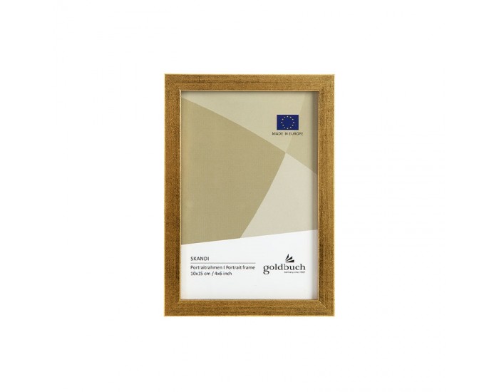 Goldbuch Рамка за снимка, дървена, 10 х 15 cm, златиста