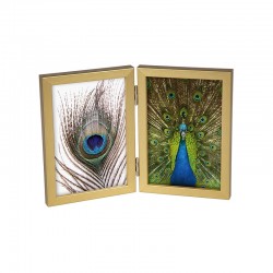 Goldbuch Рамка за снимка, двойна, дървена, 10 х 15 cm, златиста - Decorațiuni