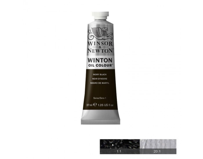 Winton Маслена боя, Ivory Black, 37 ml