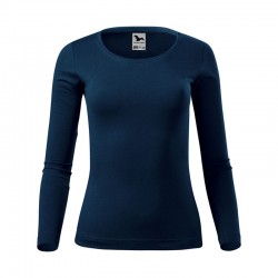 Malfini Дамска тениска Fit-T LS169, размер M, тъмносиня - Decorațiuni