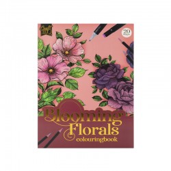 Grafix Книжка за оцветяване Цветя, А4, 20 листа - Decorațiuni