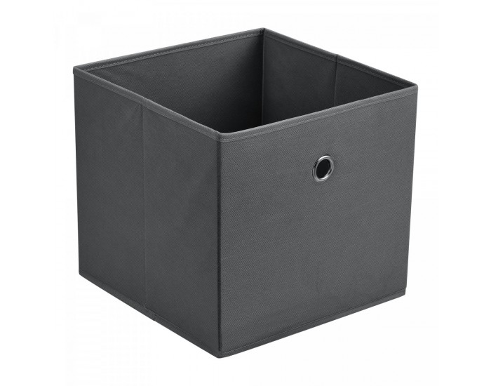 Комплект сгъваеми кутии от 10, размери  30x30x28 см,  нетъкан тъмно сив