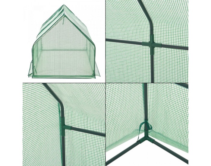 Мини оранжерия Nissewaard, размери 180x90x90cm, мрежесто фолио,  Зелен цвят