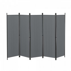 Разделител Уеска  5 части 250x171 см Тъмносив - Living