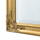 Стенно огледало Livorno  132 x 42 x 3,5 cm с рамка от евкалиптово дърво златисто