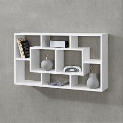 Стенен рафт Saputit, размери 85x16x48см,  бял цвят - Living