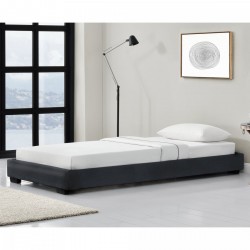 Тапицирано с изкуствена кожа легло Черно, 200cm x 90cm Corium - Corium