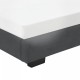 Тапицирано с изкуствена кожа легло Черно, 200cm x 90cm Corium